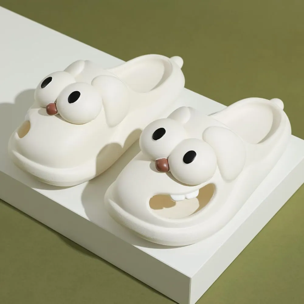 Puppy Slippers Bathroom Slippers Women's Summer Slippers Cave Shoes Simple Slippers Outside To Wear Indoor Home Home Non-slip