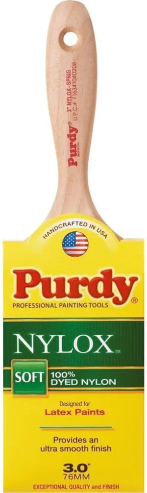 Purdy Nylox Sprig 3 in. W Soft Flat Nylon Paint Brush