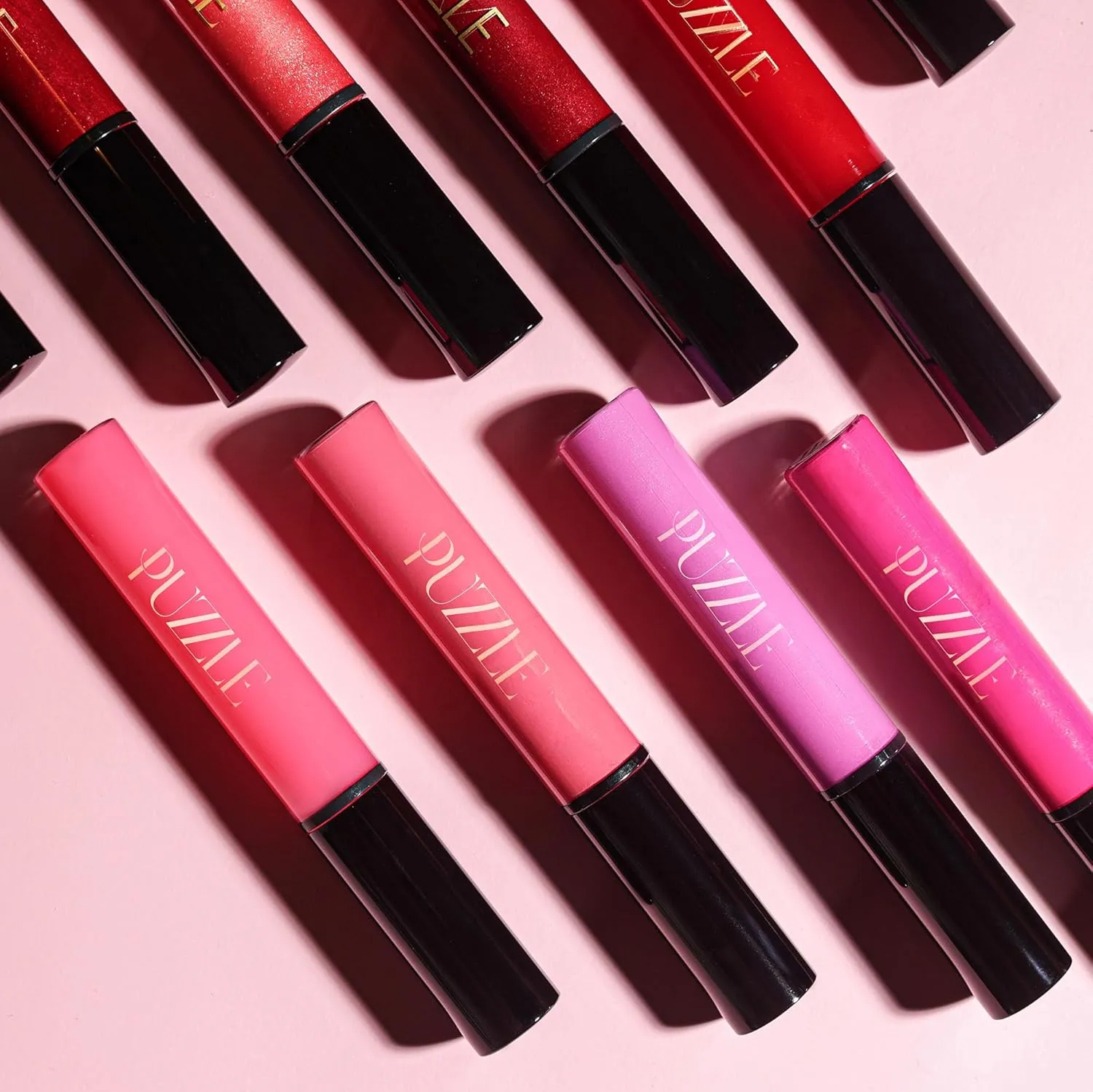 PUZZLE Lip Gloss Wand | Shiny, Shimmery, Non-Sticky, Moisturizing, Long-Lasting, Cruelty-Free, Vegan, Paraben-Free, High Shine Color (Touch | Mauve)