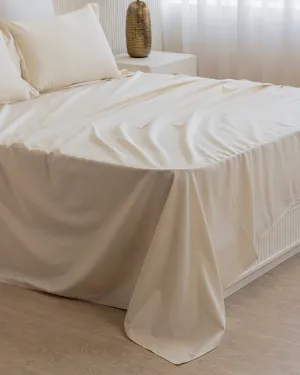 Quintessential Flat Sheet Beige