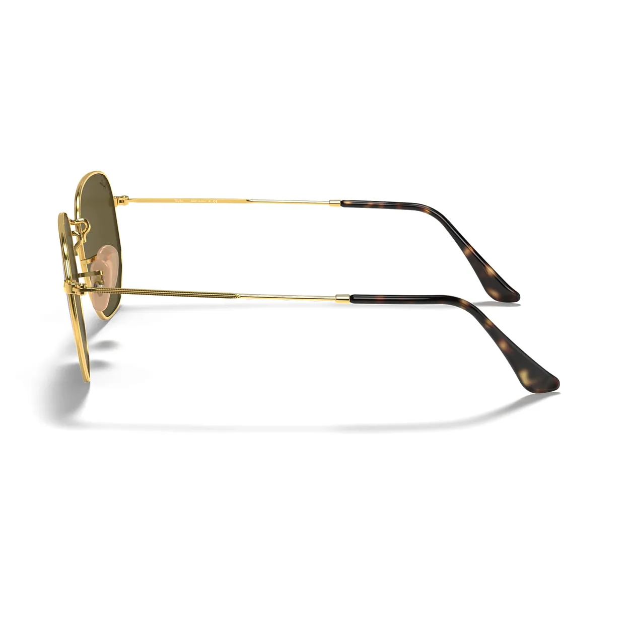 RAY BAN HEXAGONAL FLAT MIRROR LENSES RB3548N LIGHT BLUE GRADIENT GOLD