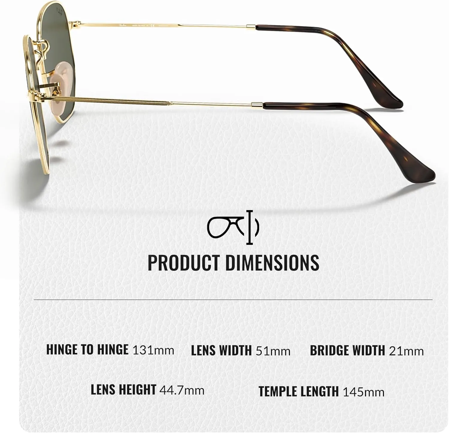 Ray-Ban RB3548N Hexagonal Flat Lenses Sunglasses With Eyewear Kit Bundle - Adjustable Nose Pads - Retro Sunglasses