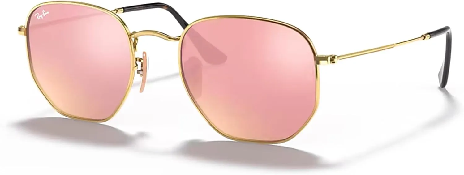 Ray-Ban RB3548N Hexagonal Sunglasses For Men For Women   Bundle with Designer iWear Kit