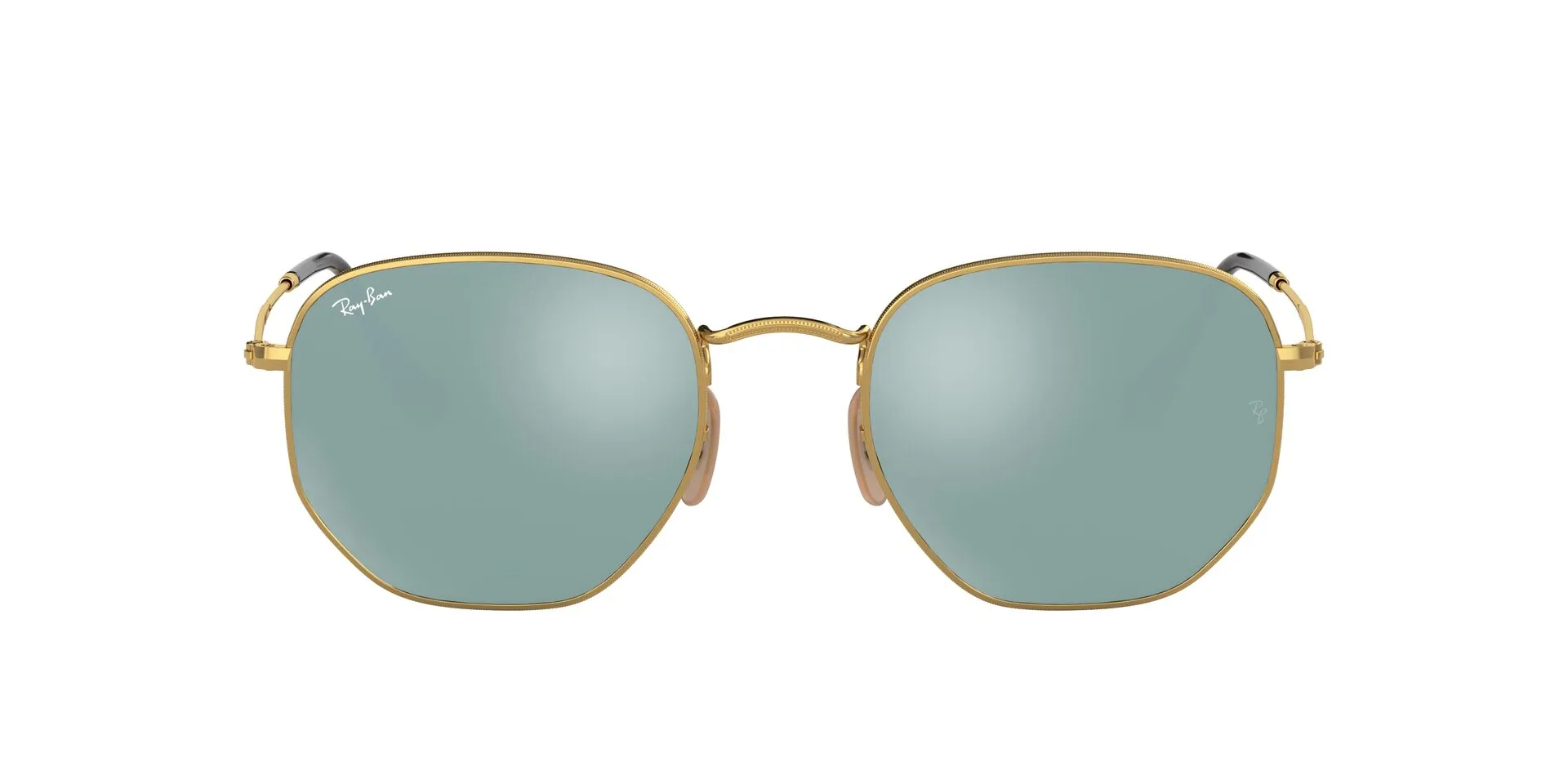 RB3548N Hexagonal Flat Lenses Gold/Silver XL