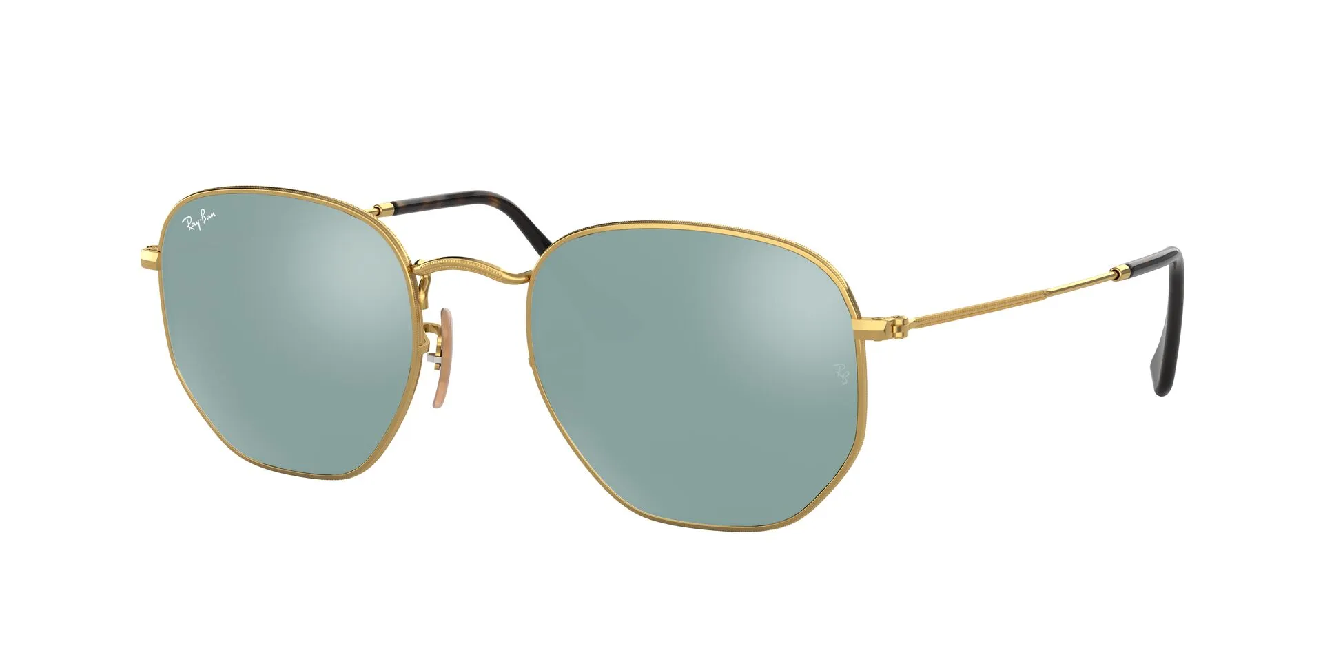 RB3548N Hexagonal Flat Lenses Gold/Silver XL