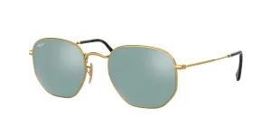 RB3548N Hexagonal Flat Lenses Gold/Silver XL