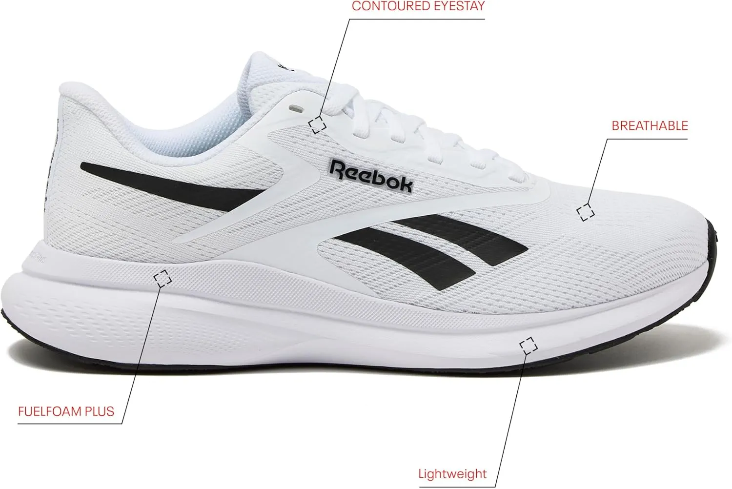 Reebok Energen Run 4 Running Shoes for Men, Lightweight Athletic Mens Sneakers Size 6.5 to 14