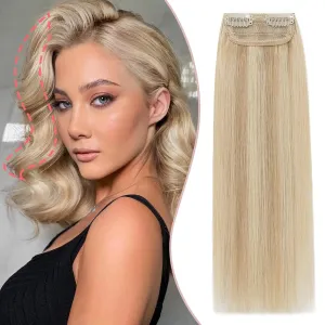 Rich Choices Clip in Short Hair Extensions 100% Real Remy Human Hair Invisible Mini HairPieces for Thinning Women and Men 8 Inch Natural Black