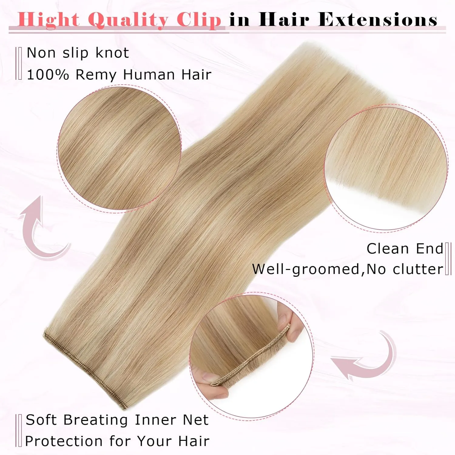 Rich Choices Clip in Short Hair Extensions 100% Real Remy Human Hair Invisible Mini HairPieces for Thinning Women and Men 8 Inch Natural Black