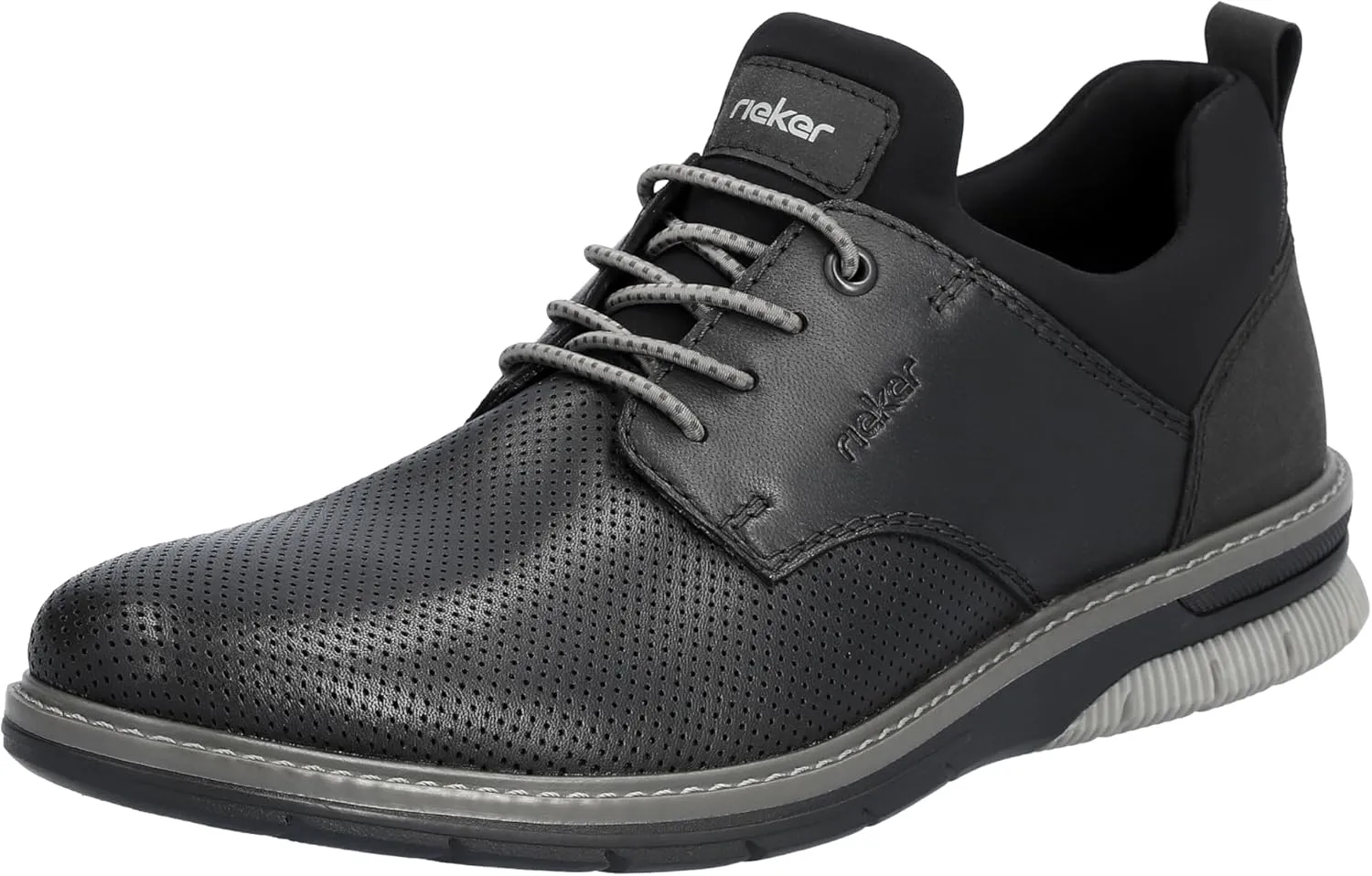 Rieker Men's Derby Lace-up Oxford Flat