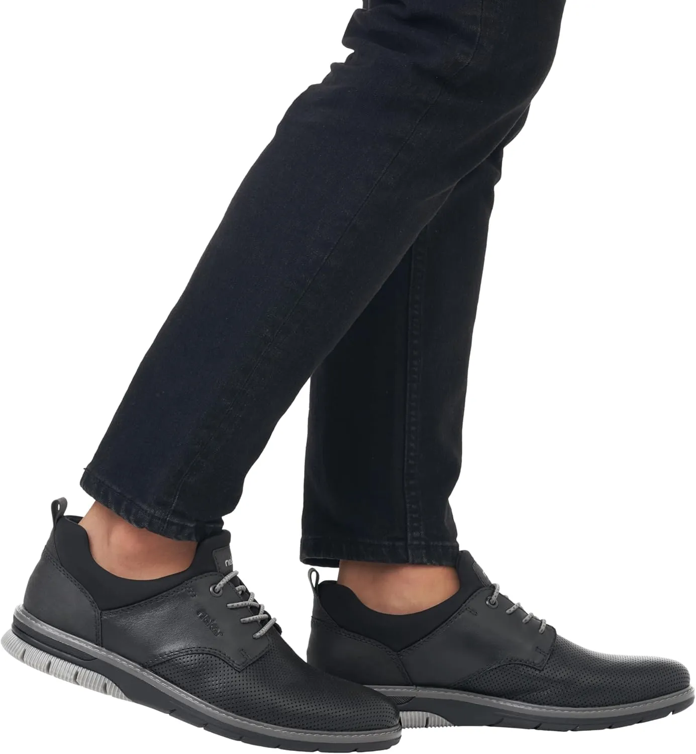 Rieker Men's Derby Lace-up Oxford Flat