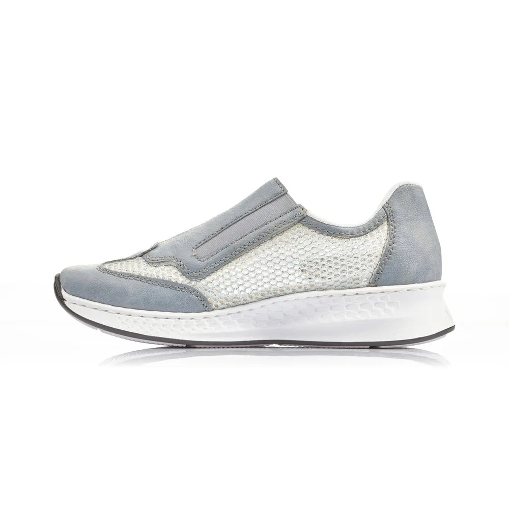 RIEKER - N5675 BLUE ZIP COMFORT SHOE
