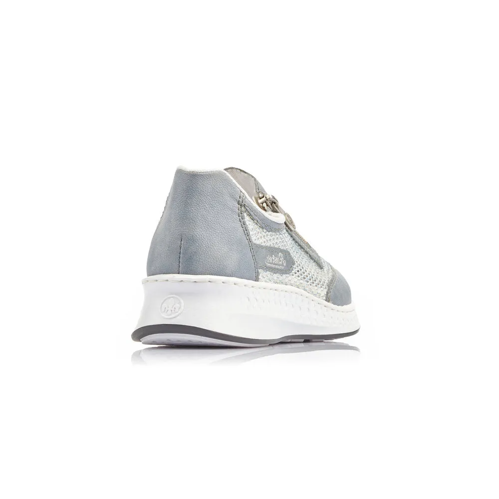 RIEKER - N5675 BLUE ZIP COMFORT SHOE
