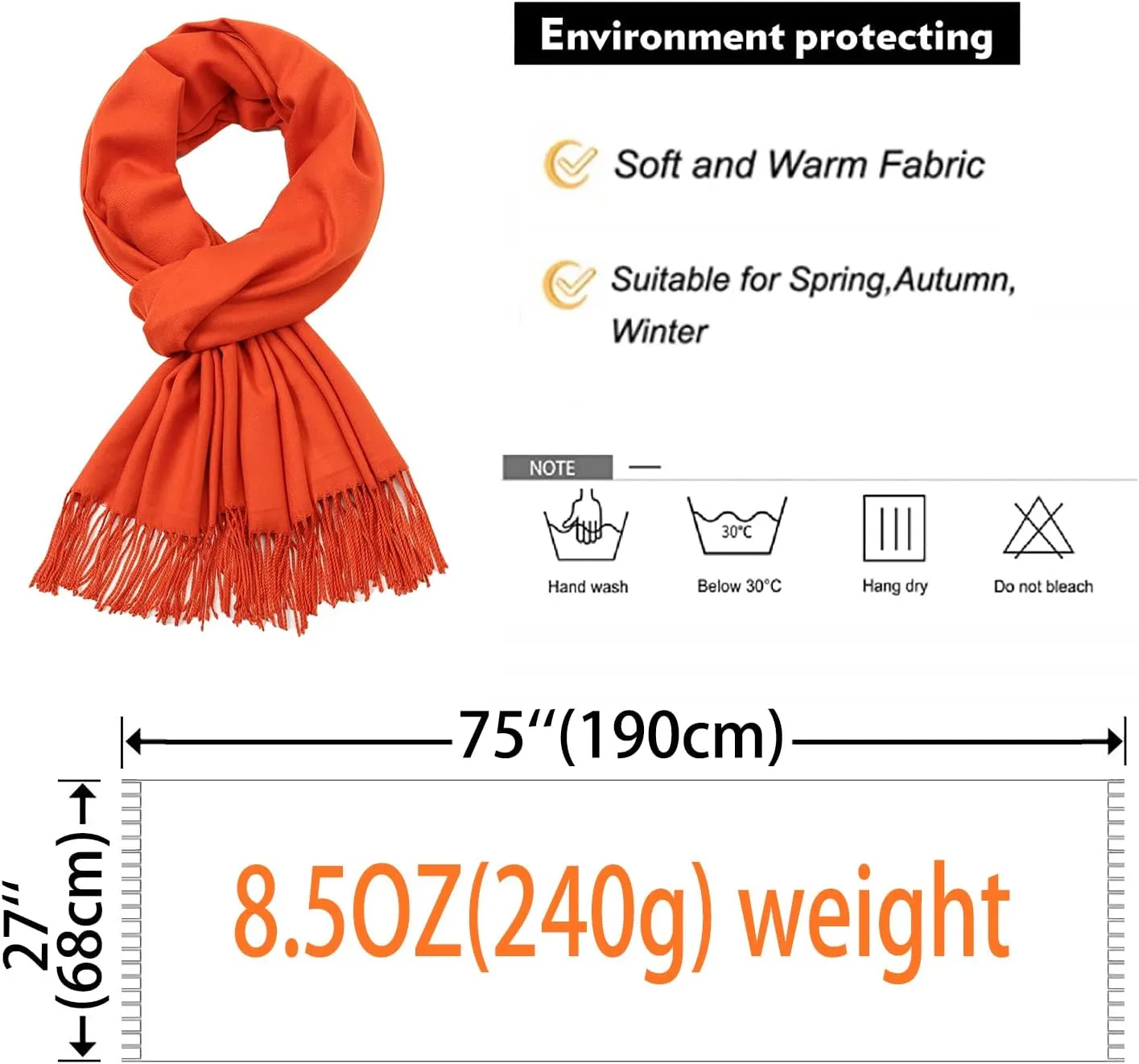RIIQIICHY Women's Scarf Pashmina Shawls and Wraps for Evening Dress Bridesmaid Wedding Bridal Winter Warm Long Large Scarves