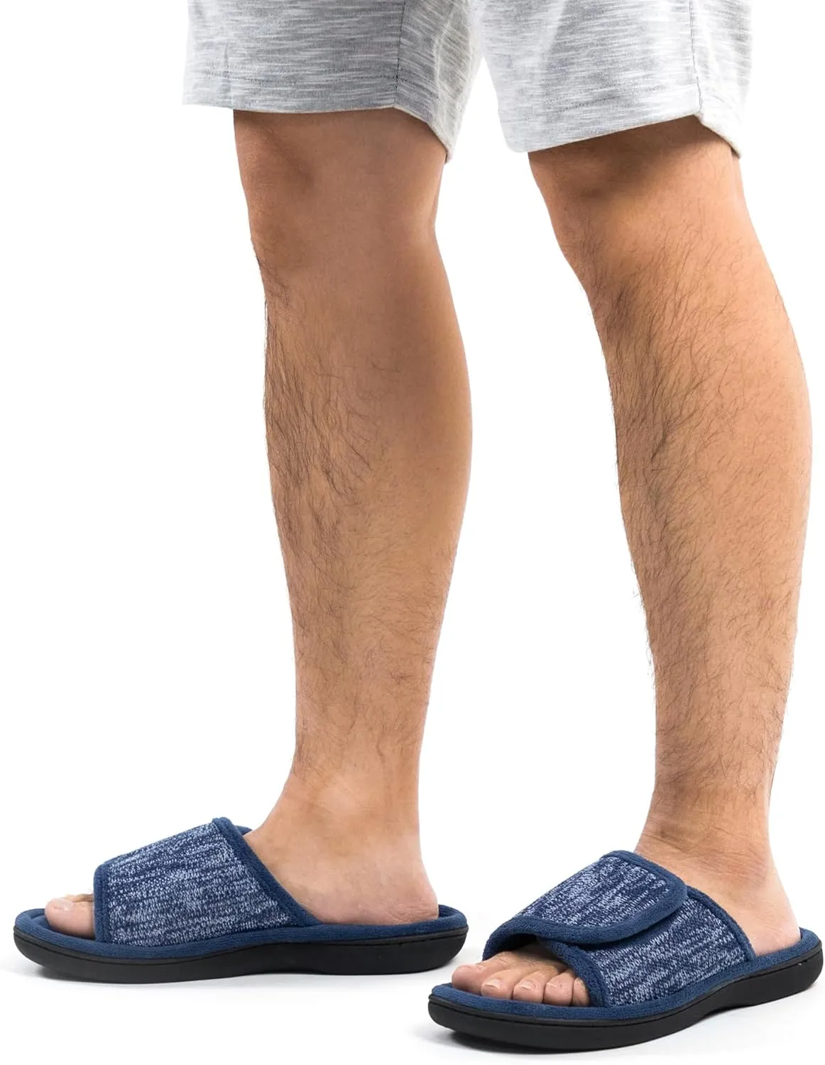 RockDove Men's Adjustable Wrap Memory Foam Slide Slipper