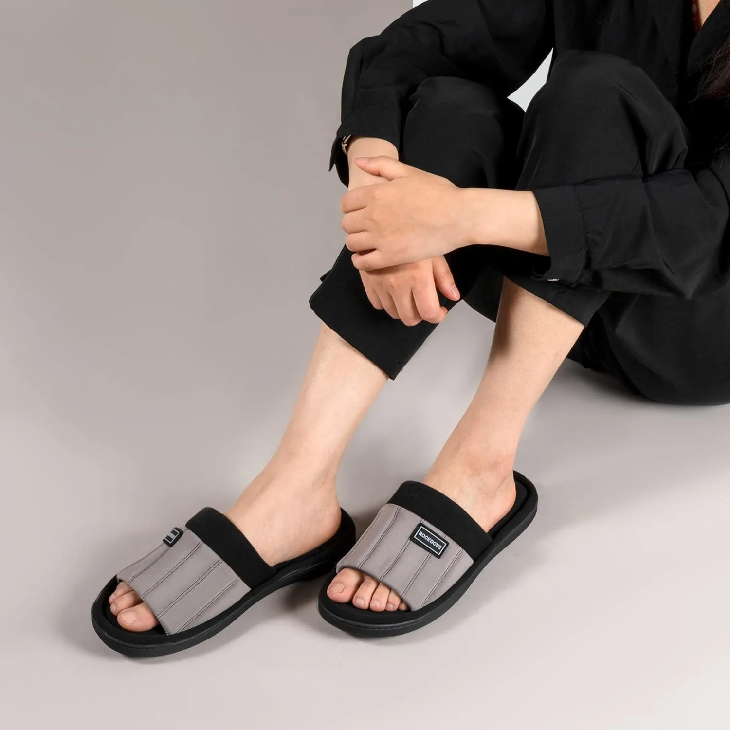 RockDove Women's Cassidy Two-Tone Memory Foam Slide Slipper