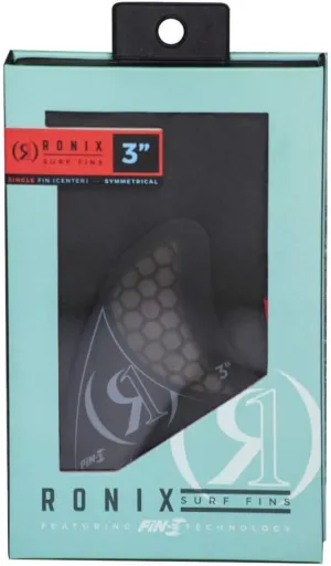 Ronix Floating Fin-S 2.0 Tool-Less Fiberglass-Center, Charcoal, 4.5"