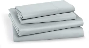 Royal Hotel Bedding Solid Sea 250-Thread-Count 3pc Twin-Extra-Long Bed Sheet Set 100-Percent Cotton, Superior Percale Weave, Crispy Soft, Deep Pocket, 100% Cotton