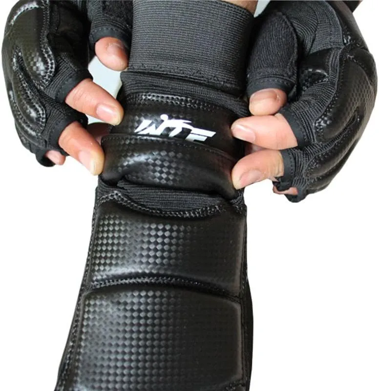 Runspeed Taekwondo Foot Protector Gear Training Martial Arts Fight Boxing Punch Bag Sparring Muay Thai Kung Fu Tae Kwon Do TKD Feet Support for Men Women Kids
