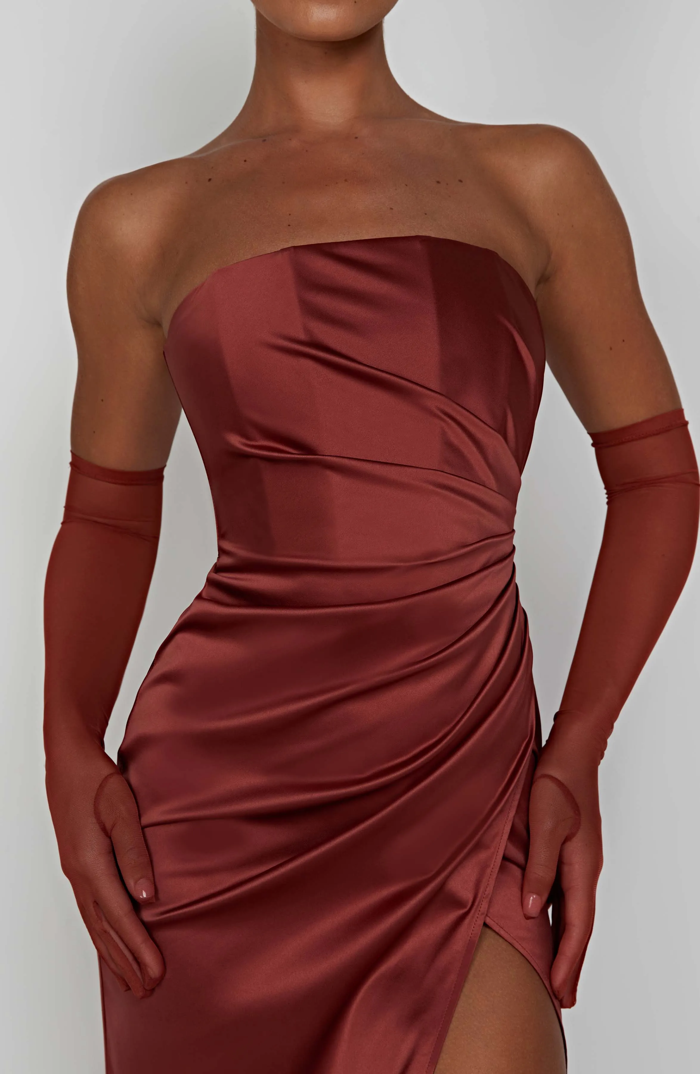 Safiya Maxi Dress - Rust