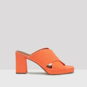 Sandals Artificial intelligence Leather Easy-to-use Neon Vila Orange
