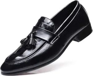 Santimon Mens Tassel Fringe Penny Loafers Fashion Casual Slip On Driving Wedding Prom Shoes Moccasins