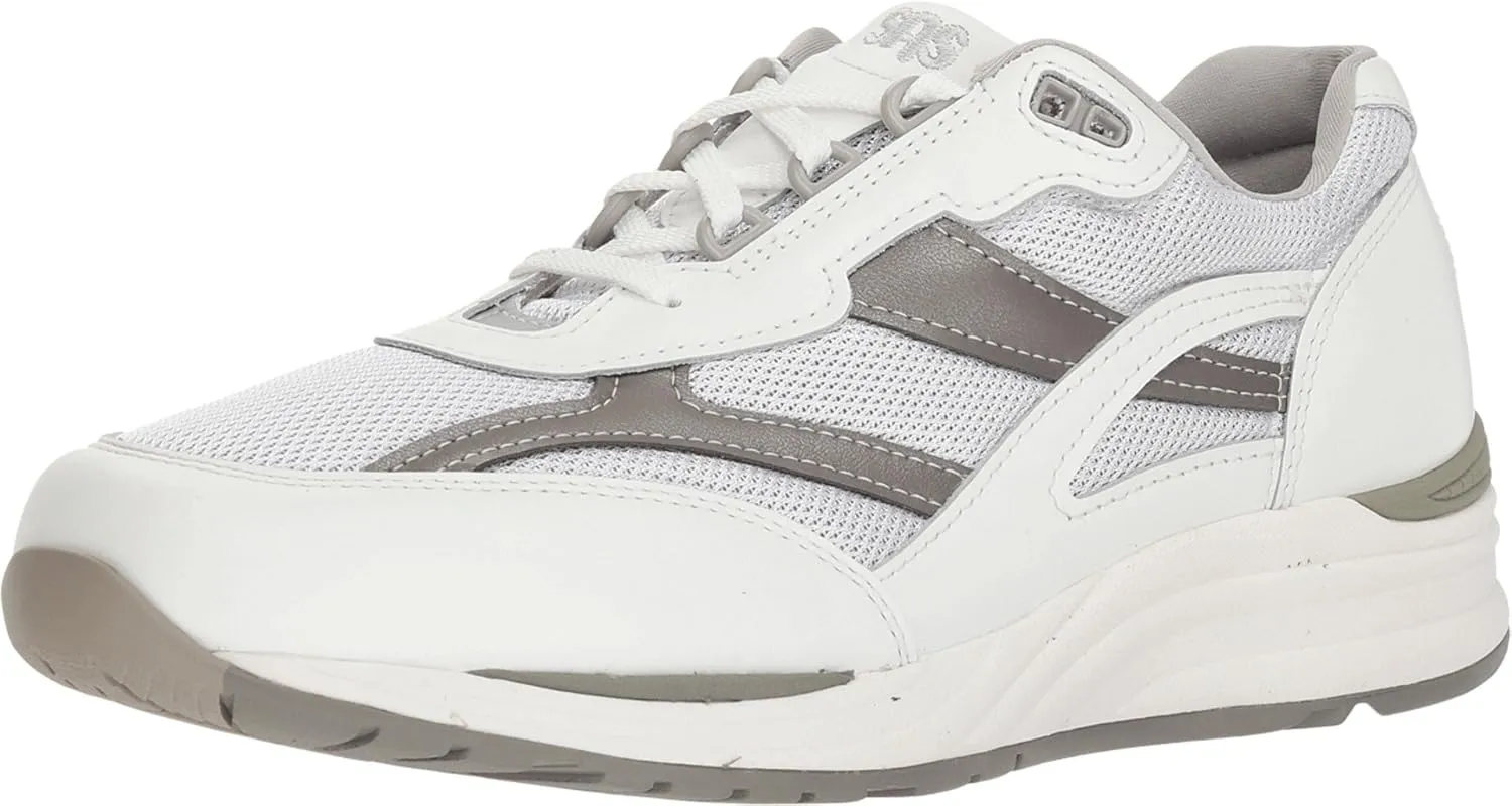 SAS Journey Mesh Comfort Walking Sneaker White/Grey 10.5 M (M) (D)