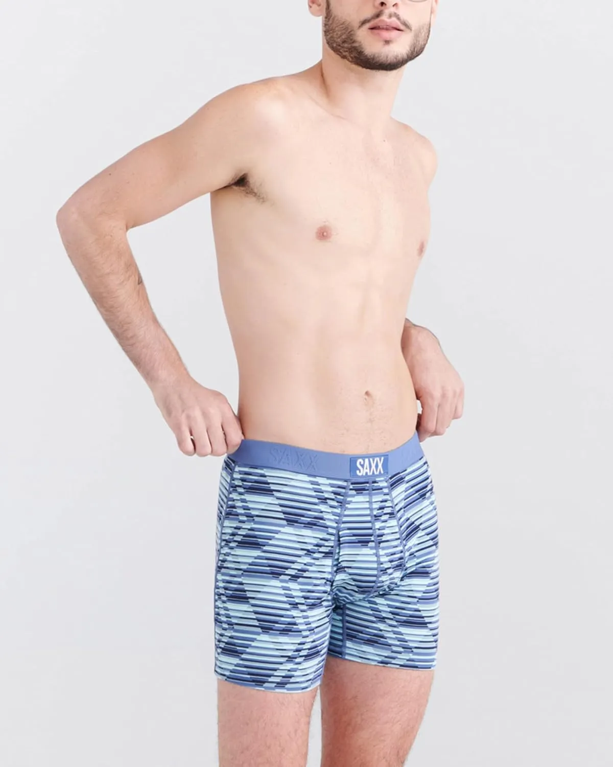 SAXX Underwear Co. Men's Underwear with Pouch Ultra Super Soft Boxer Brief Fly 2Pk