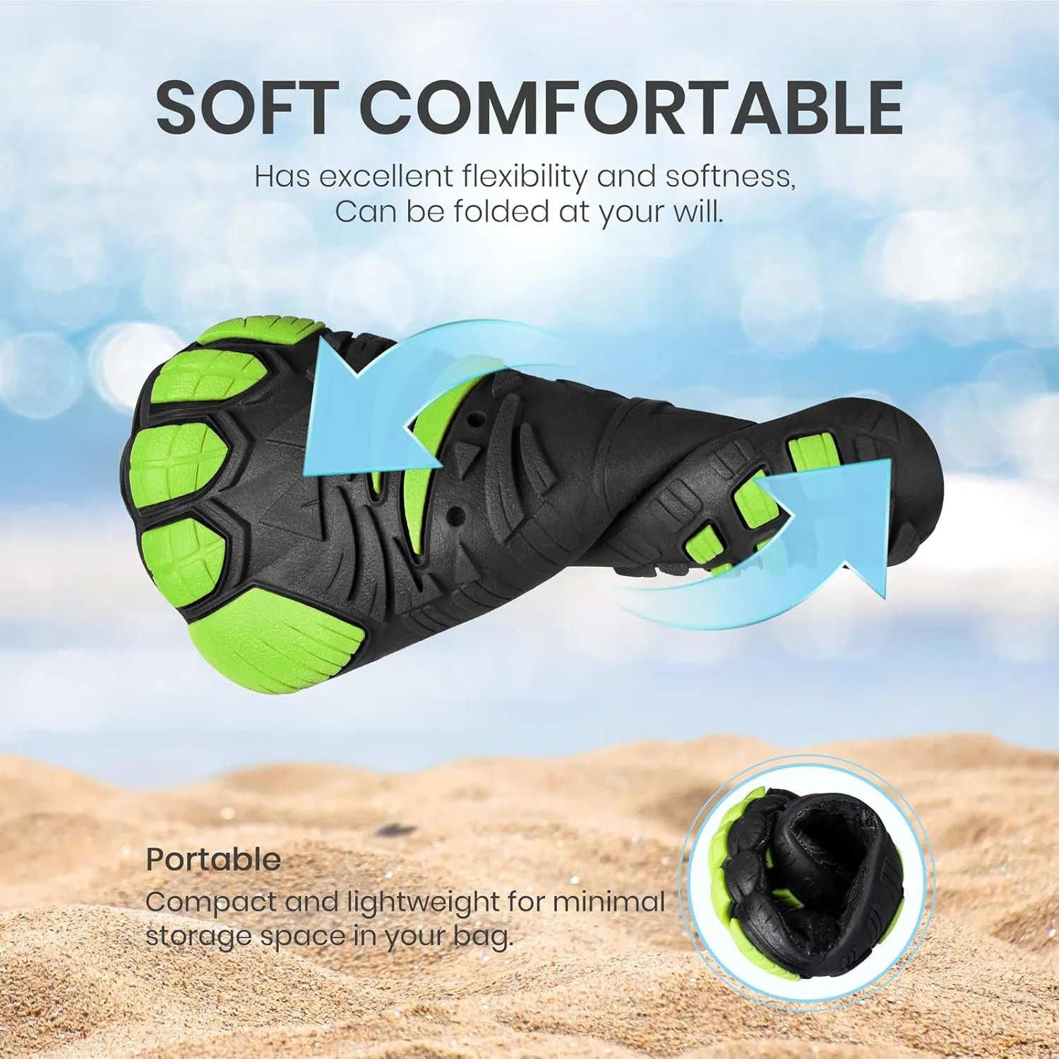 SEEKWAY Barefoot Water Shoes for Kids - Wide Toe Box and Quick-Dry Sand Shoes Toddler for Hiking Swim Beach Pool Kayak Sport Accessories, Camping Essentials Non-Slip for Boys Girls Sizes