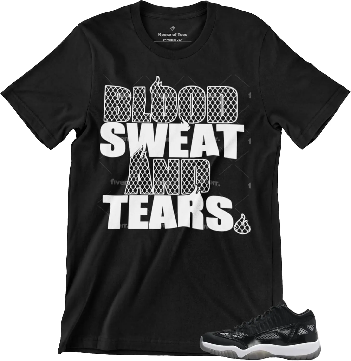 Shirt to Match Jordan 11 IE Black & White Men's Graphic Tee