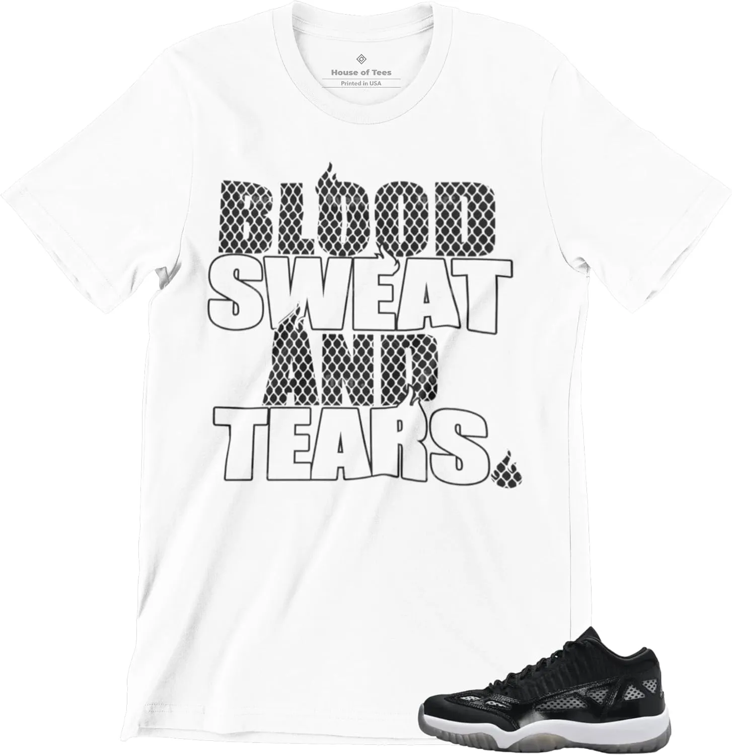 Shirt to Match Jordan 11 IE Black & White Men's Graphic Tee