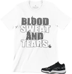 Shirt to Match Jordan 11 IE Black & White Men's Graphic Tee