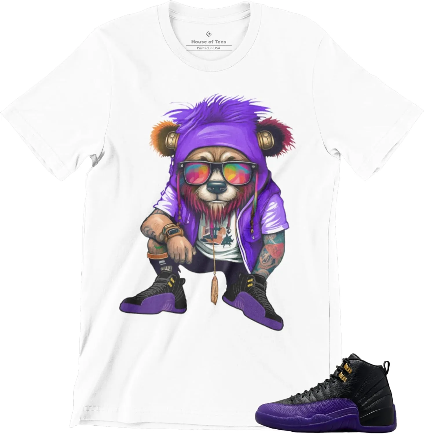 Shirt to Match Jordan 12 Field Purple Men's Graphic Tee