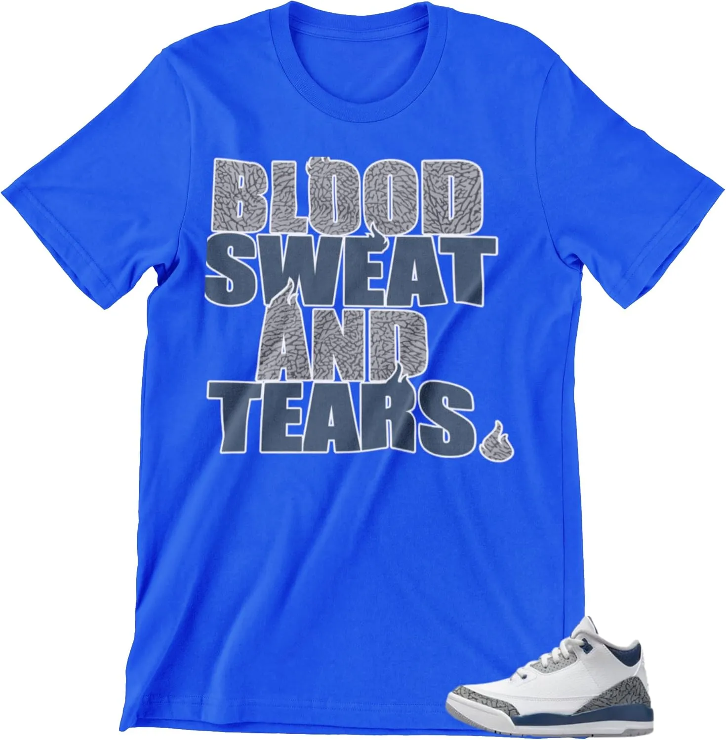 Shirt to Match Jordan 3 Retro Midnight Navy Men's Graphic Tees