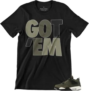 Shirt to Match Jordan 4 Craft Olive Men's Graphic Tee
