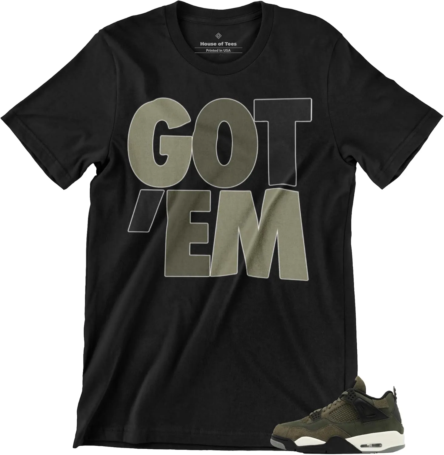 Shirt to Match Jordan 4 Craft Olive Men's Graphic Tee
