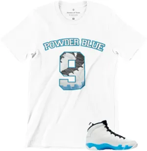 Shirt to Match Jordan 9 Powder Blue Men's Graphic Tee