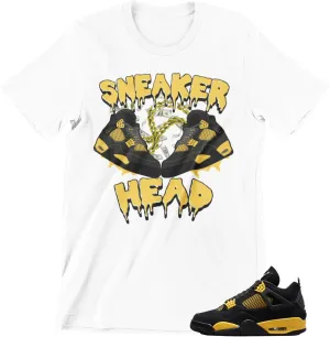 Shirt to Match Jordans Sneaker Head J4 Men's Tee, Streetwear Tshirts