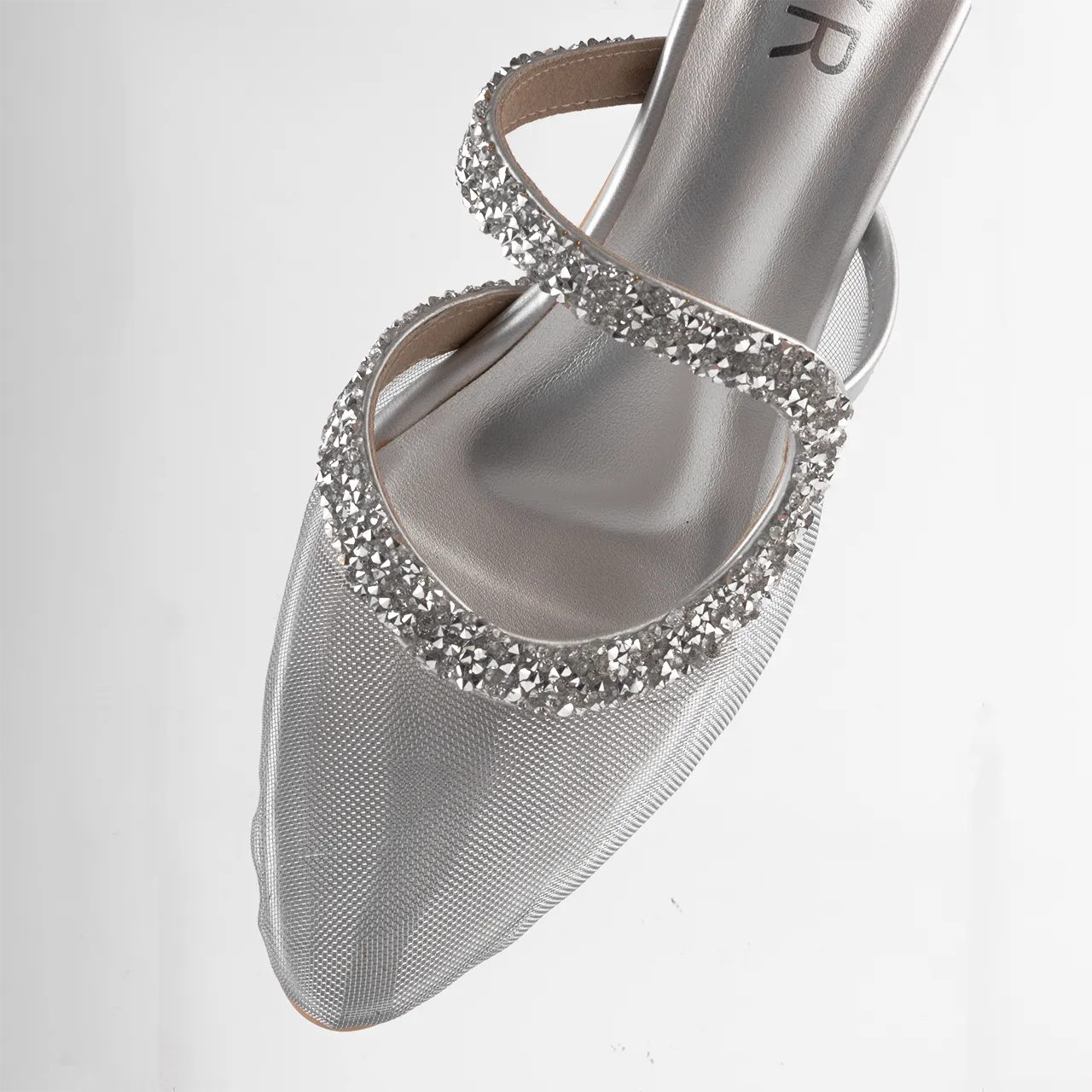 Silver Twinkle Mule