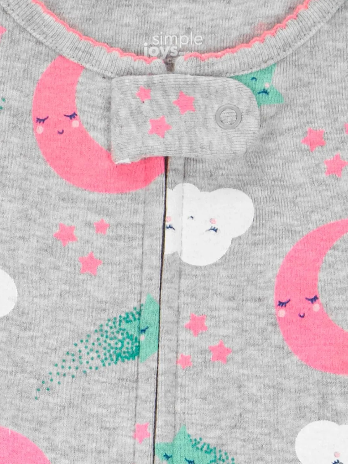 Simple Joys by Carter's Girls' 3-Pack Snug Fit Footless Cotton Pajamas