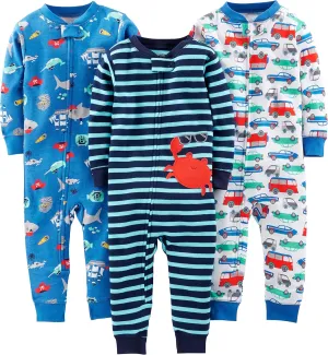 Simple Joys by Carter's Kids' 3-Pack Snug Fit Footless Cotton Pajamas