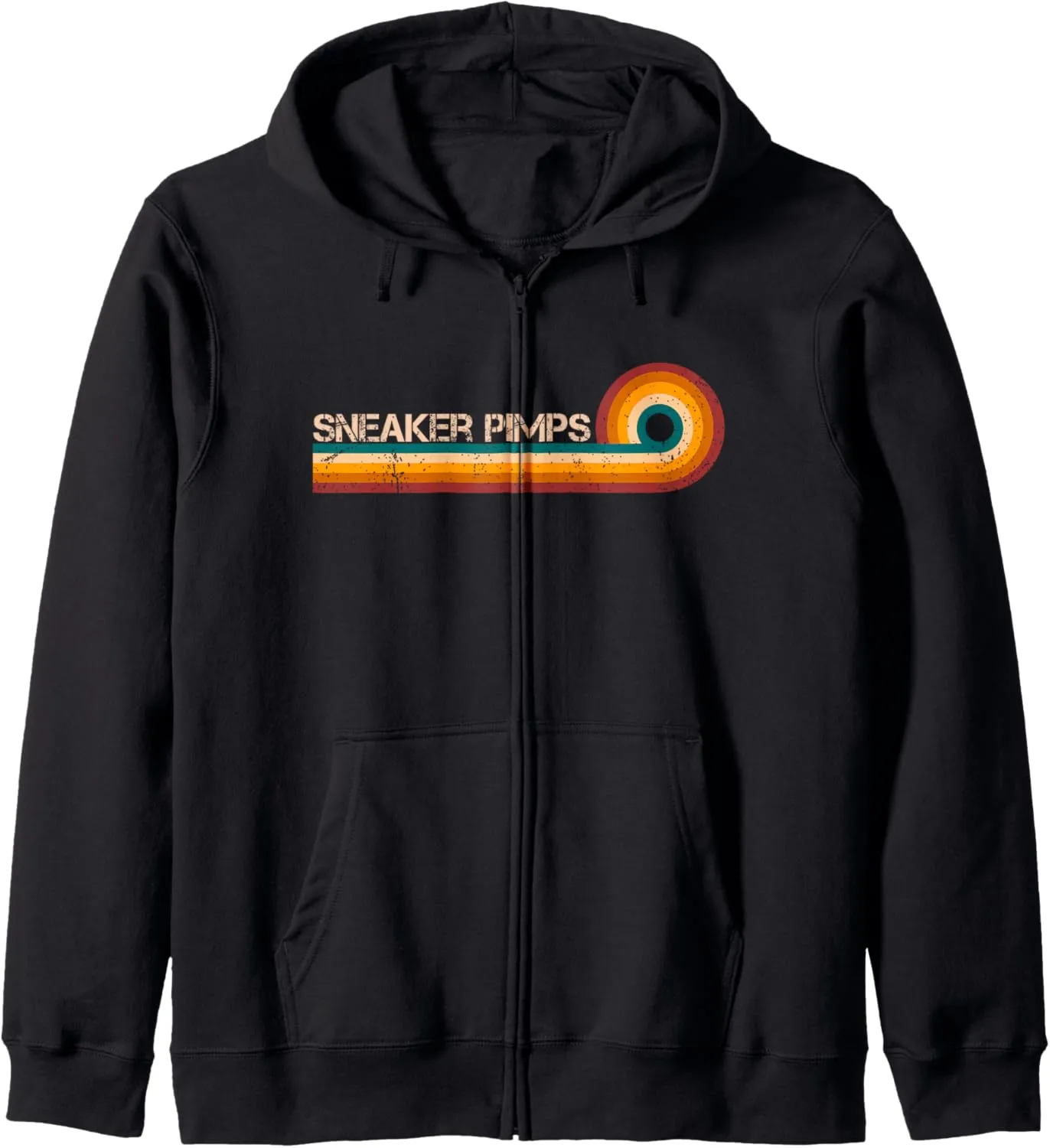 Sneaker Pimps Retro Stripes Musician Vintage Zip Hoodie