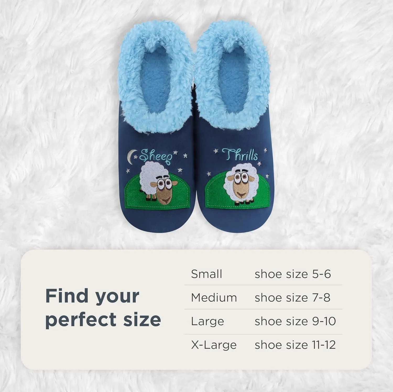Snoozies Pairable Slipper Socks - Slippers for Women, Non-Slip Fuzzy Slipper Socks