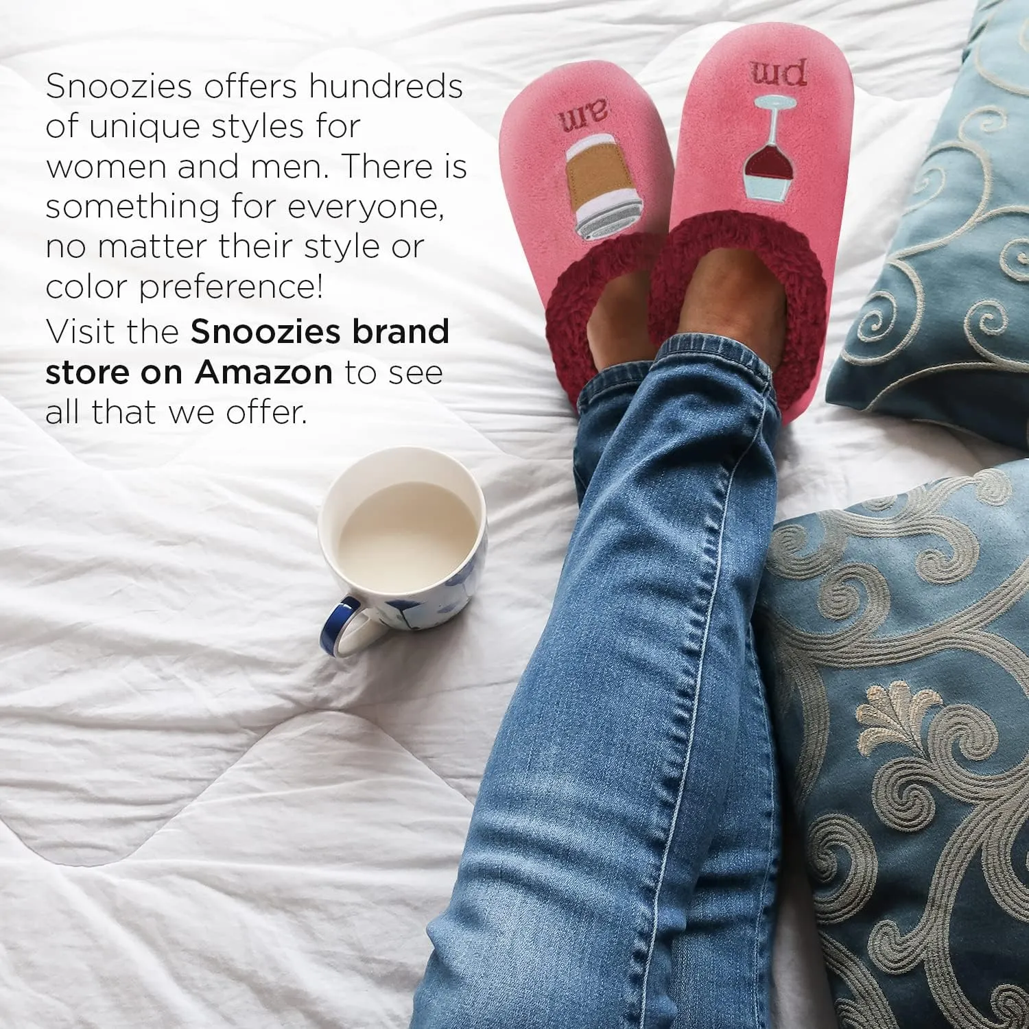 Snoozies Pairable Slipper Socks - Slippers for Women, Non-Slip Fuzzy Slipper Socks