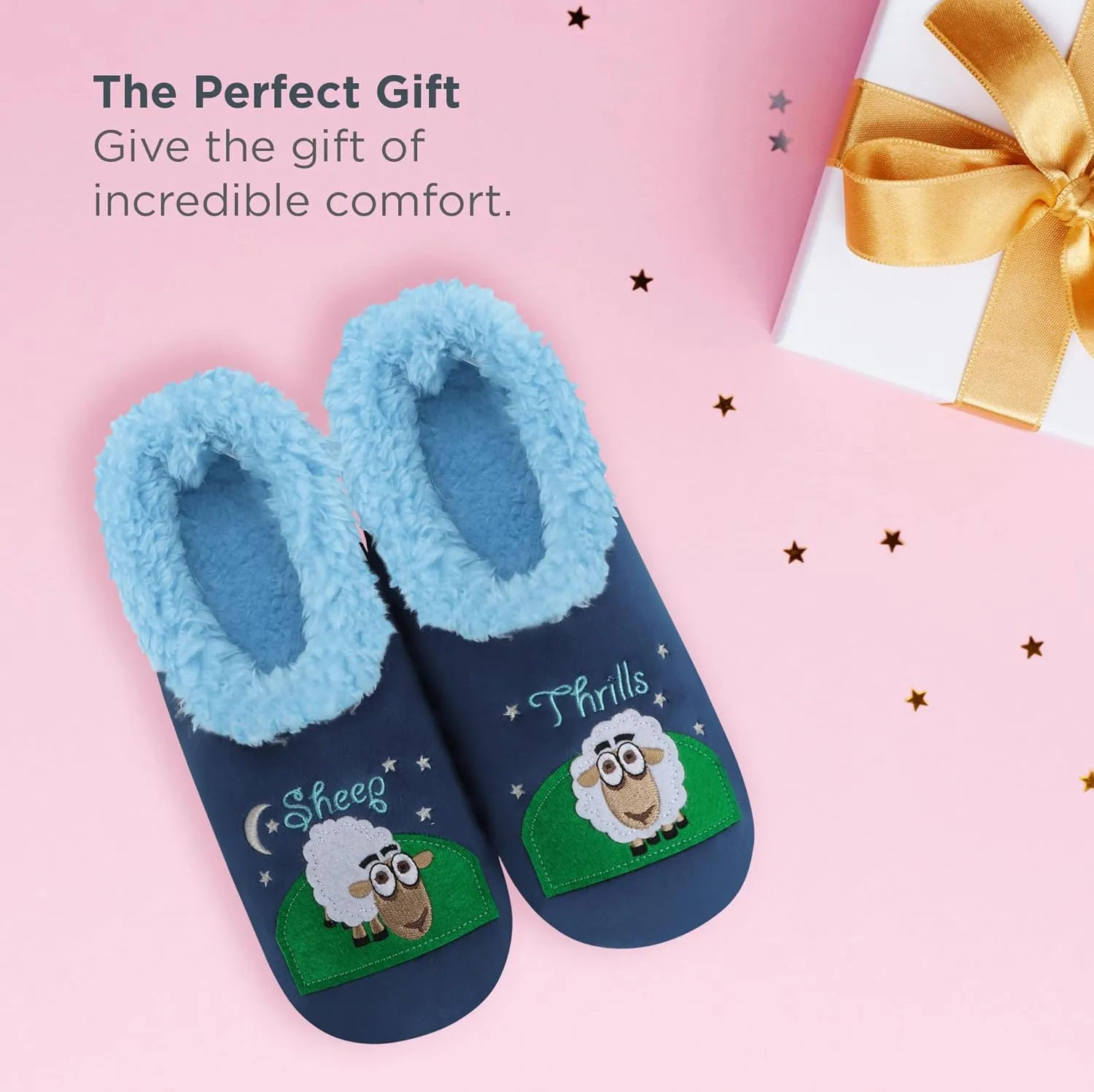 Snoozies Pairable Slipper Socks - Slippers for Women, Non-Slip Fuzzy Slipper Socks