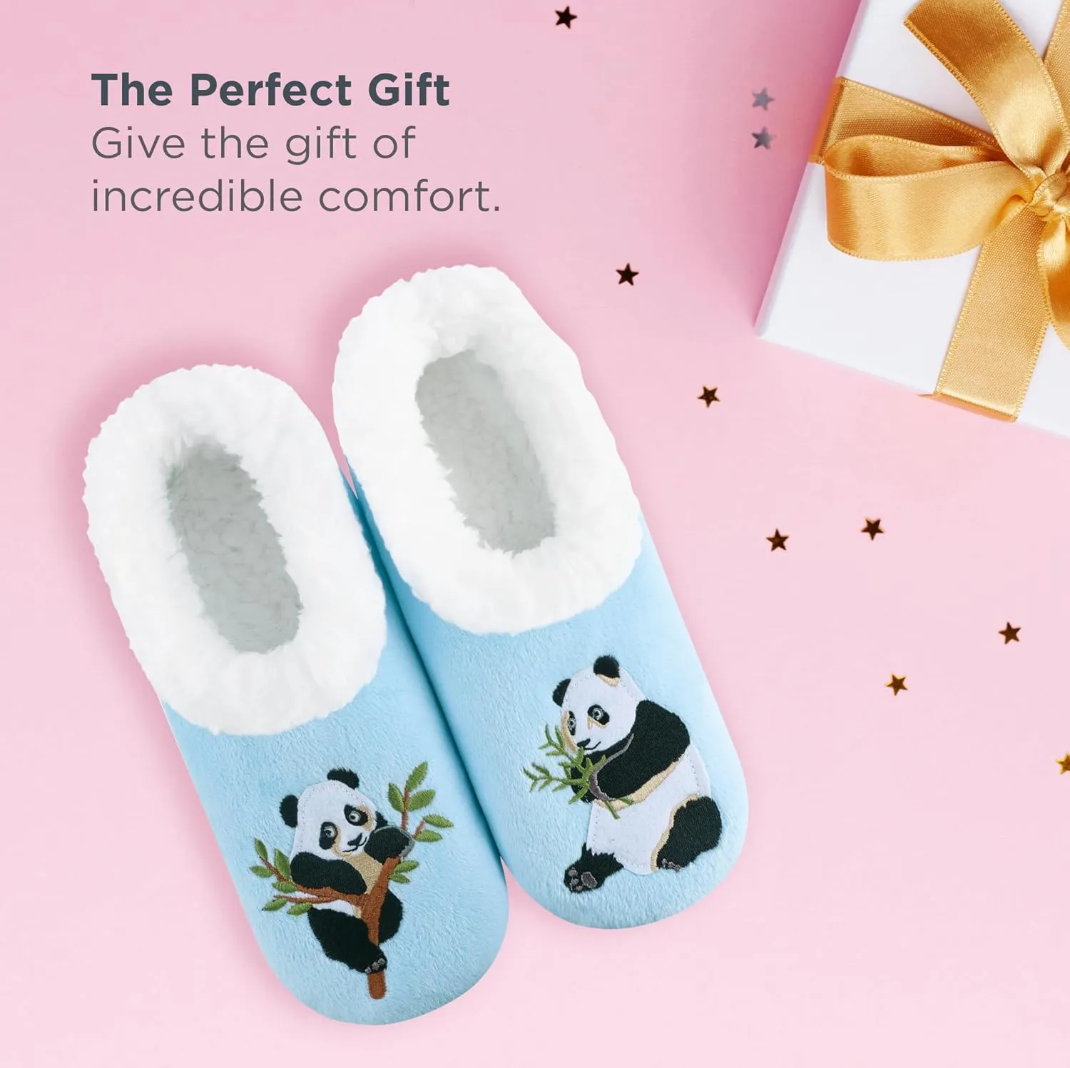 Snoozies Pairable Slipper Socks - Slippers for Women, Non-Slip Fuzzy Slipper Socks