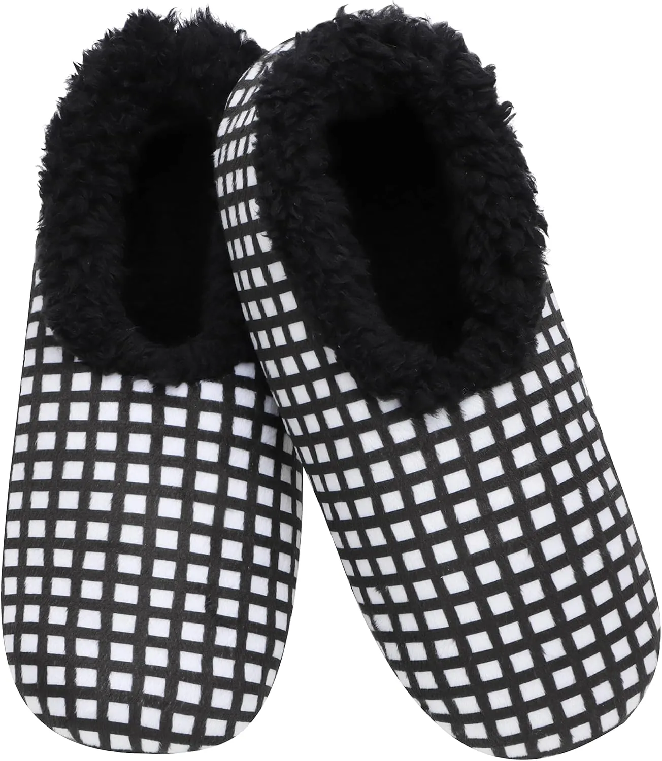 Snoozies Slipper Socks for Women Indoor, Cozy Sherpa-Lined Womens Slippers Non-Skid, Ladies Gifts