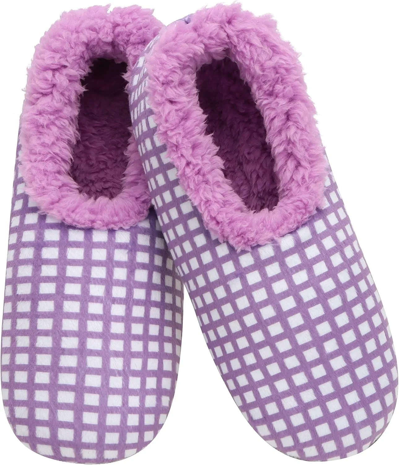 Snoozies Slipper Socks for Women Indoor, Cozy Sherpa-Lined Womens Slippers Non-Skid, Ladies Gifts
