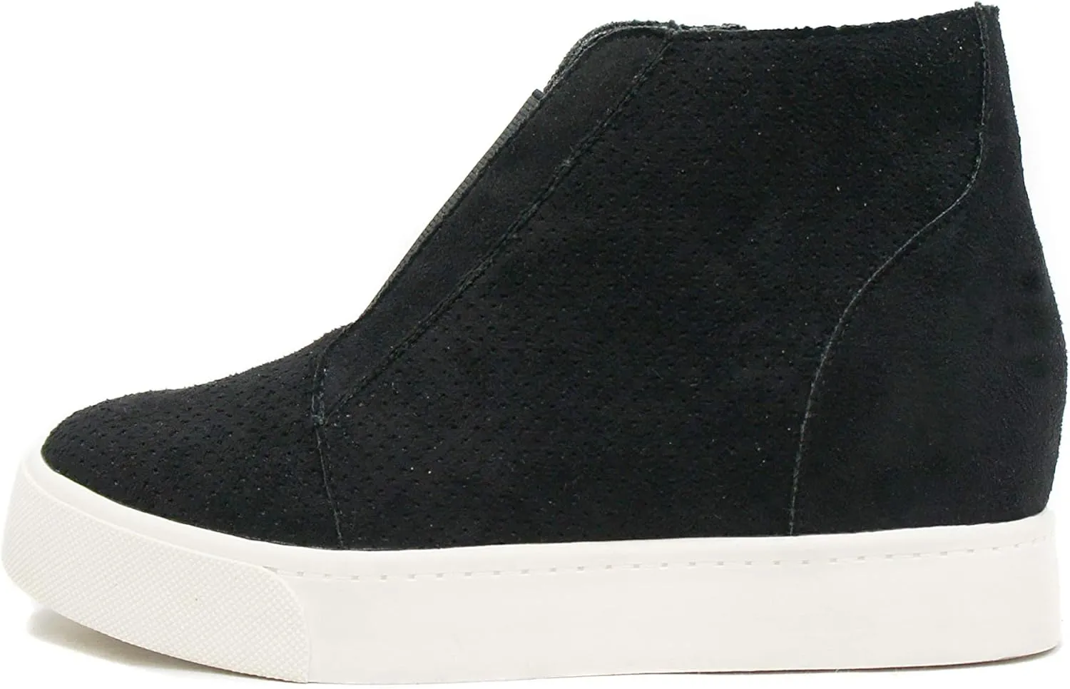 Soda Pointer - Mid Ankle Platform Sneaker w/Hidden Wedge and Side Zipper