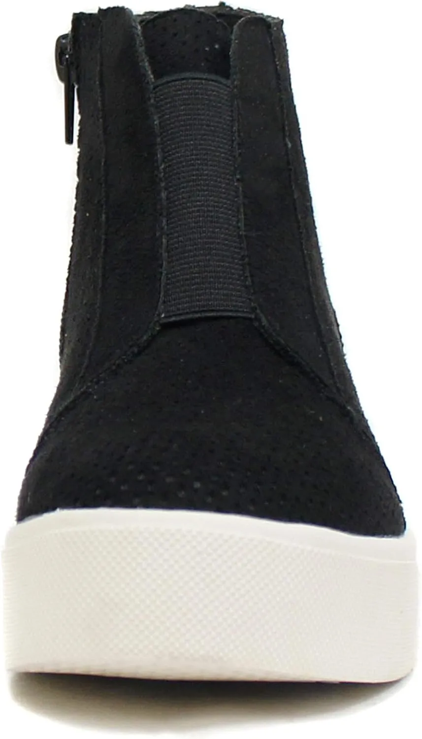 Soda Pointer - Mid Ankle Platform Sneaker w/Hidden Wedge and Side Zipper
